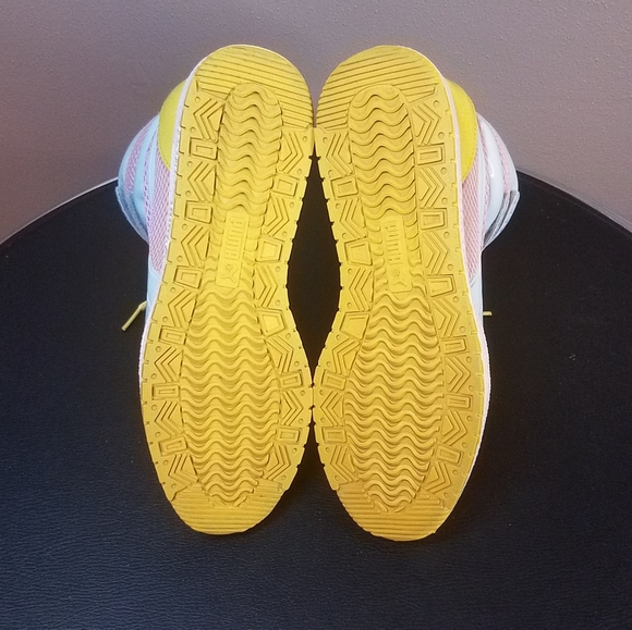 Puma Mihara Yasuhiro Wedge Sneaker sz 9.5 Womens Used Pink/Blue - Picture 8 of 9